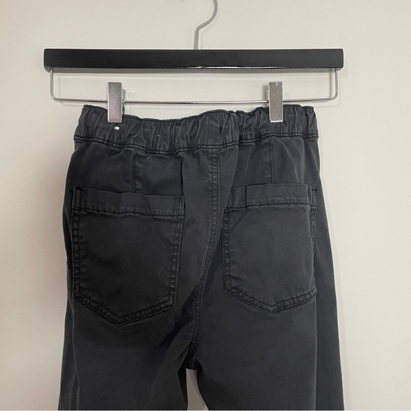 [American Eagle] Black Elastic Drawstring Waist Stretch Jogger Pants - Picture 7 of 7